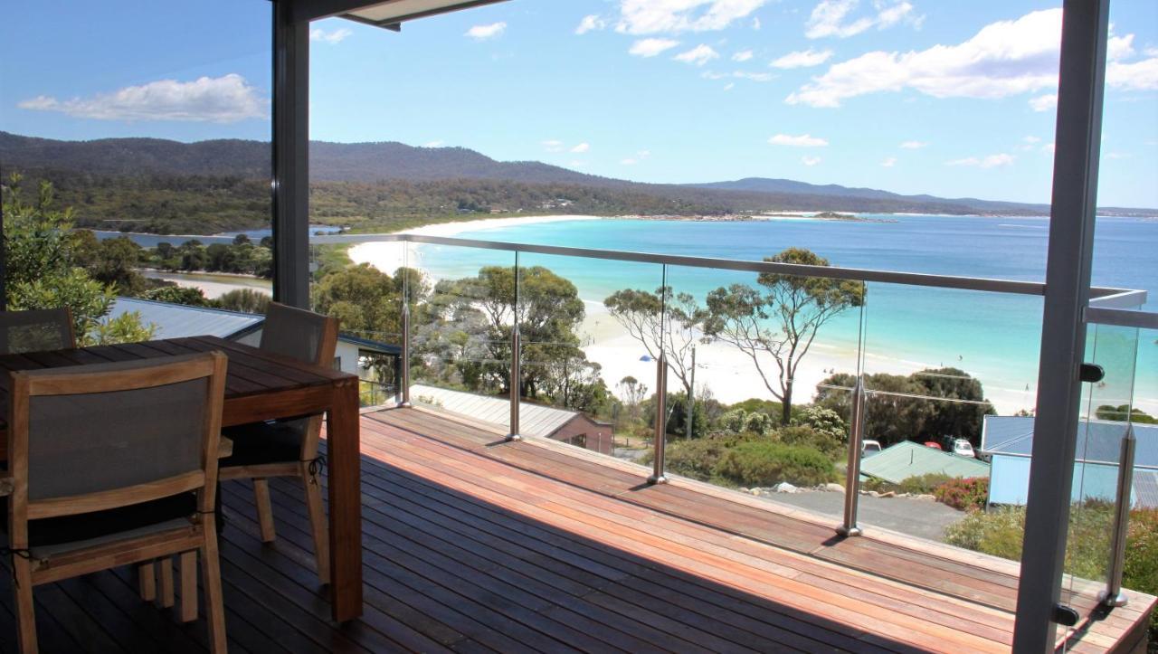 Sea Eagle Cottage Amazing Views Of Bay Of Fires Binalong Bay Eksteriør billede